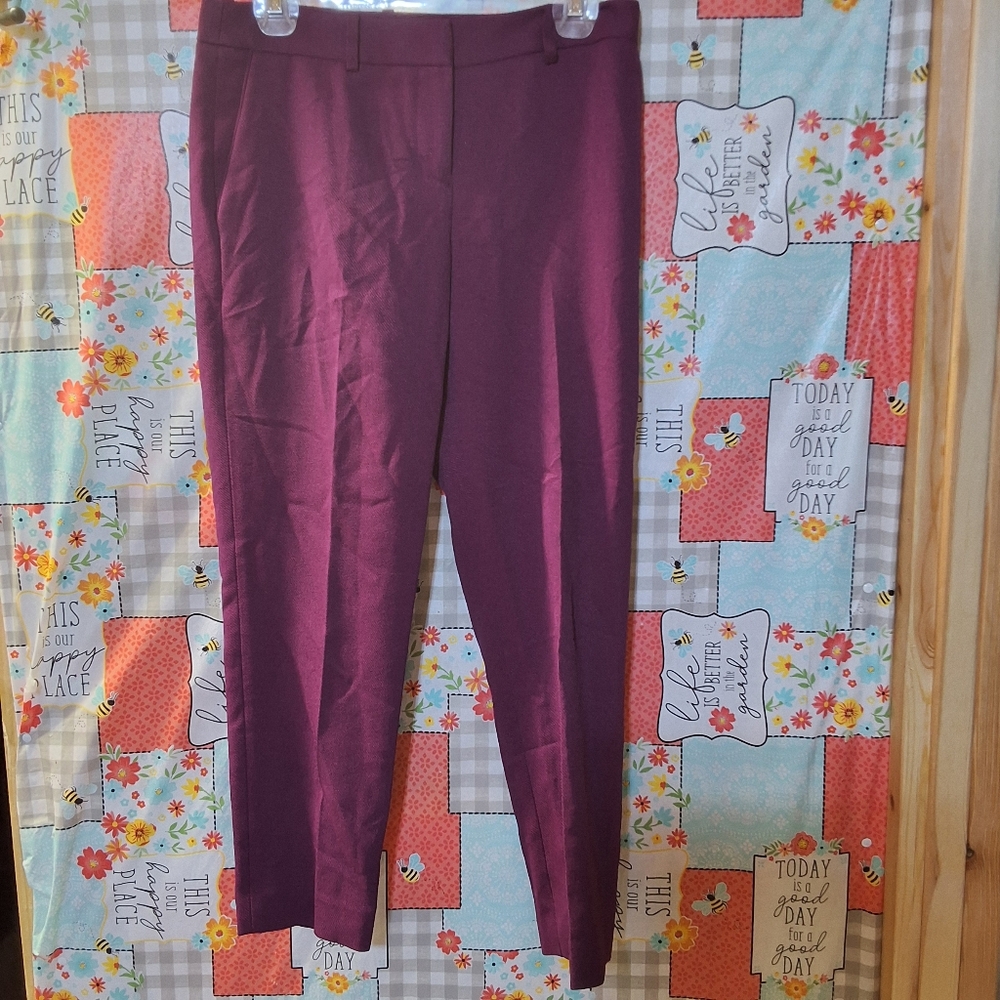 NWT TAHARI PURPLE WEAR TO WORK PANTS